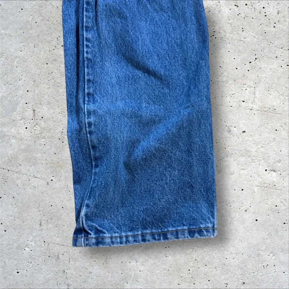Wrangler Riggs Workwear Carpenter Jeans Mens 42x34 Blue Denim Utility 3W020AI